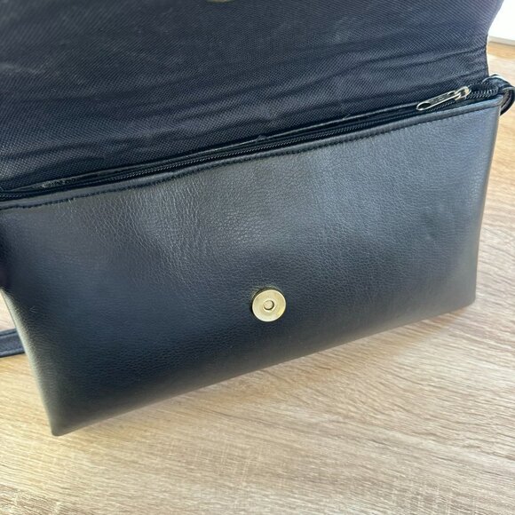 New Handmade Beaded Shoulder Bag Black Grey - Picture 8 of 10